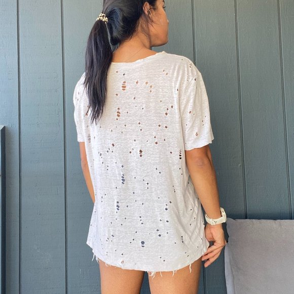 Gray Distressed Tee - Picture 5 of 5